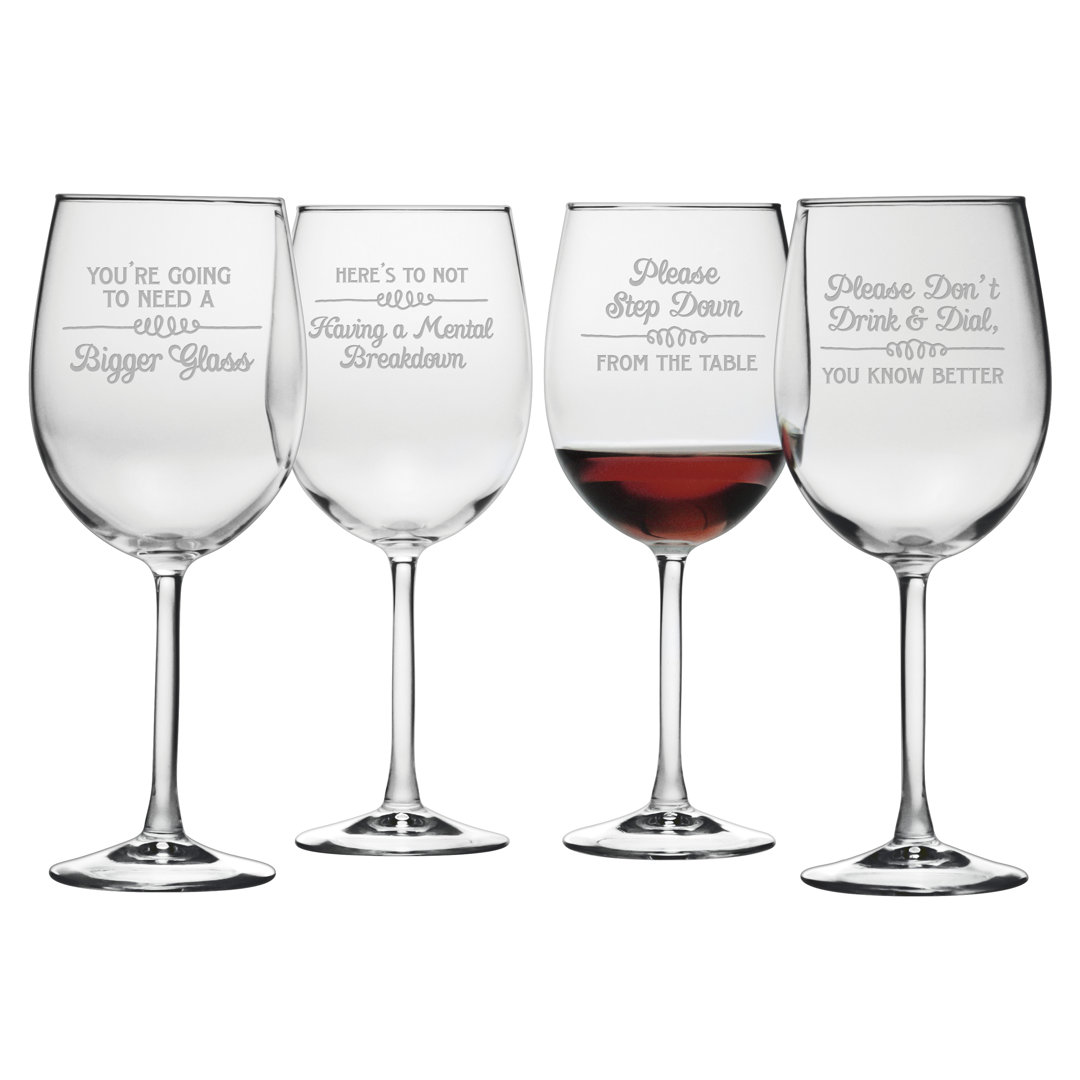 Wine Wisdom 19oz. Wine Glass Set Susquehanna Glass