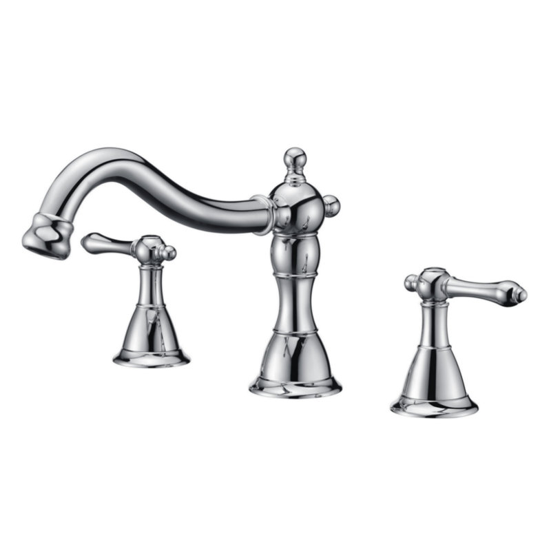 Prime 2 Handle Bathroom Roman Tub Faucet, Brushed Nickel