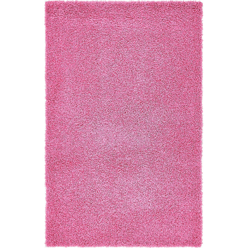 Tapis de zone rose Sybil, Rectangle 3 pi 3 po x 5 pi 3 po