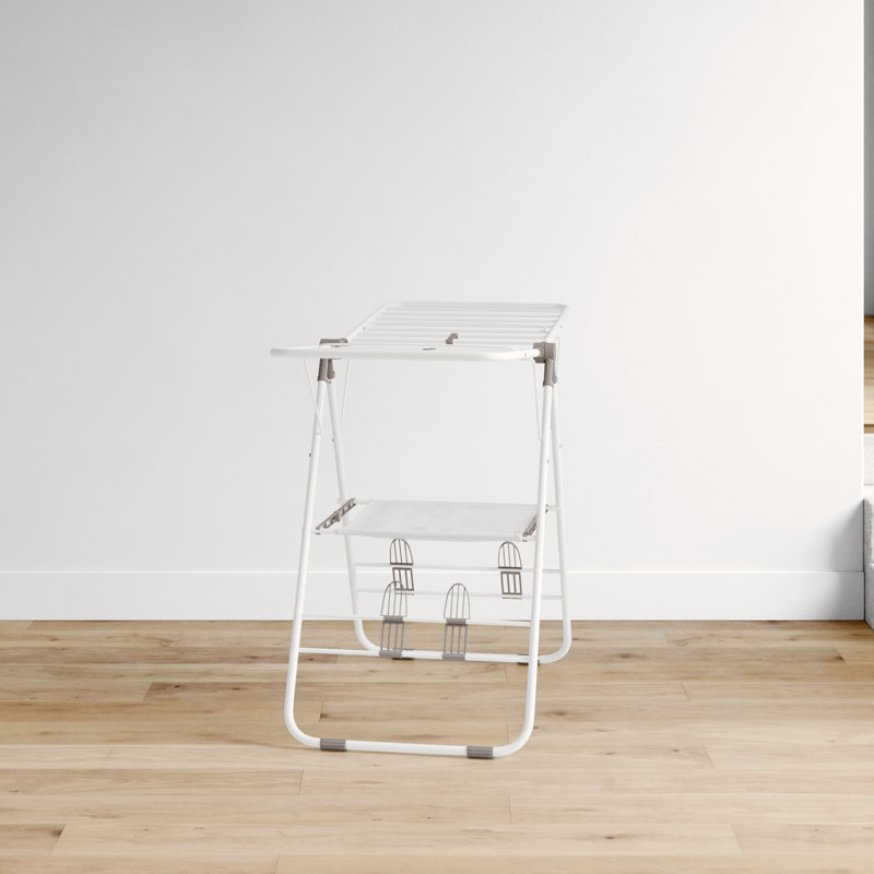White Metal Heavy Duty Gullwing Drying Rack