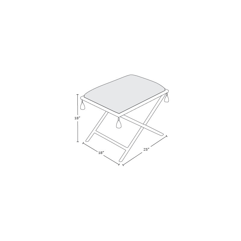 Madcap Cottage Upholstered Accent Stool