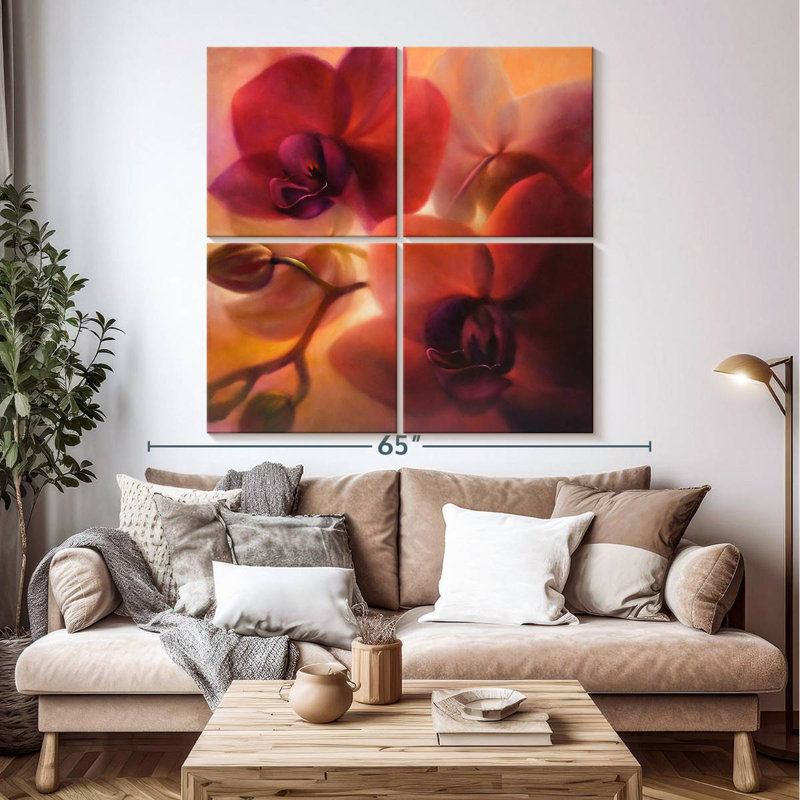 Orchidées Harnek, H 57 po x l 57 po