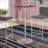 Helmscott Round Glass Event and Cocktail Table with Chrome Base-1434008178