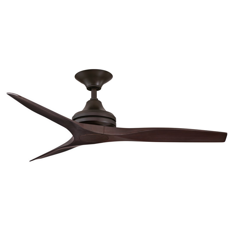 Spitfire 48 inch Indoor/Outdoor Ceiling Fan - Dark Bronze with Dark Walnut Blades, Dark Walnut, Dark Bronze
