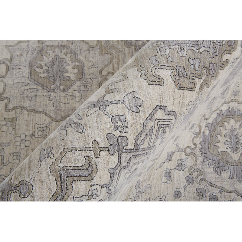 Tapis oriental en polyester / acrylique Gilford, Tapis de couloir 2 pi 8 po x 10 pi