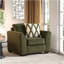 Ensemble de salon, canapé, causeuse, fauteuil et repose-pieds Marvella 4 pièces avec revêtement en chenille Mosswood