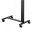 Table au-dessus du lit, table de chevet mobile avec bureau rabattable et 4 roulettes, bureau à roulettes réglable en hauteur et à angle avec porte-gobelet, bureau au-dessus du lit portable pour la maison, le bureau, le bureau, le bois et le noir