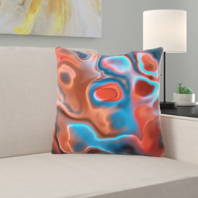 Floral Reversible Throw Pillow