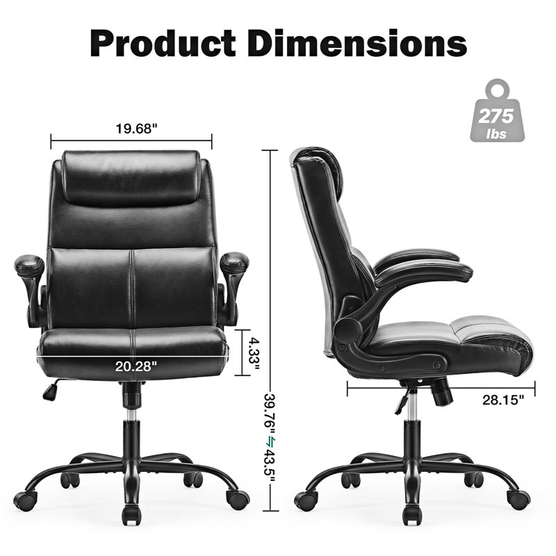 Fauteuil de direction Colleene, Noir