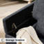 Fauteuil rembourré avec rangement intérieur pour accoudoirs-448415067