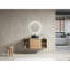 Meuble-lavabo mural 48 po avec lavabo d'art en céramique et 2 tablettes de rangement, porte à fermeture en douceur, emballage KD, contreplaqué