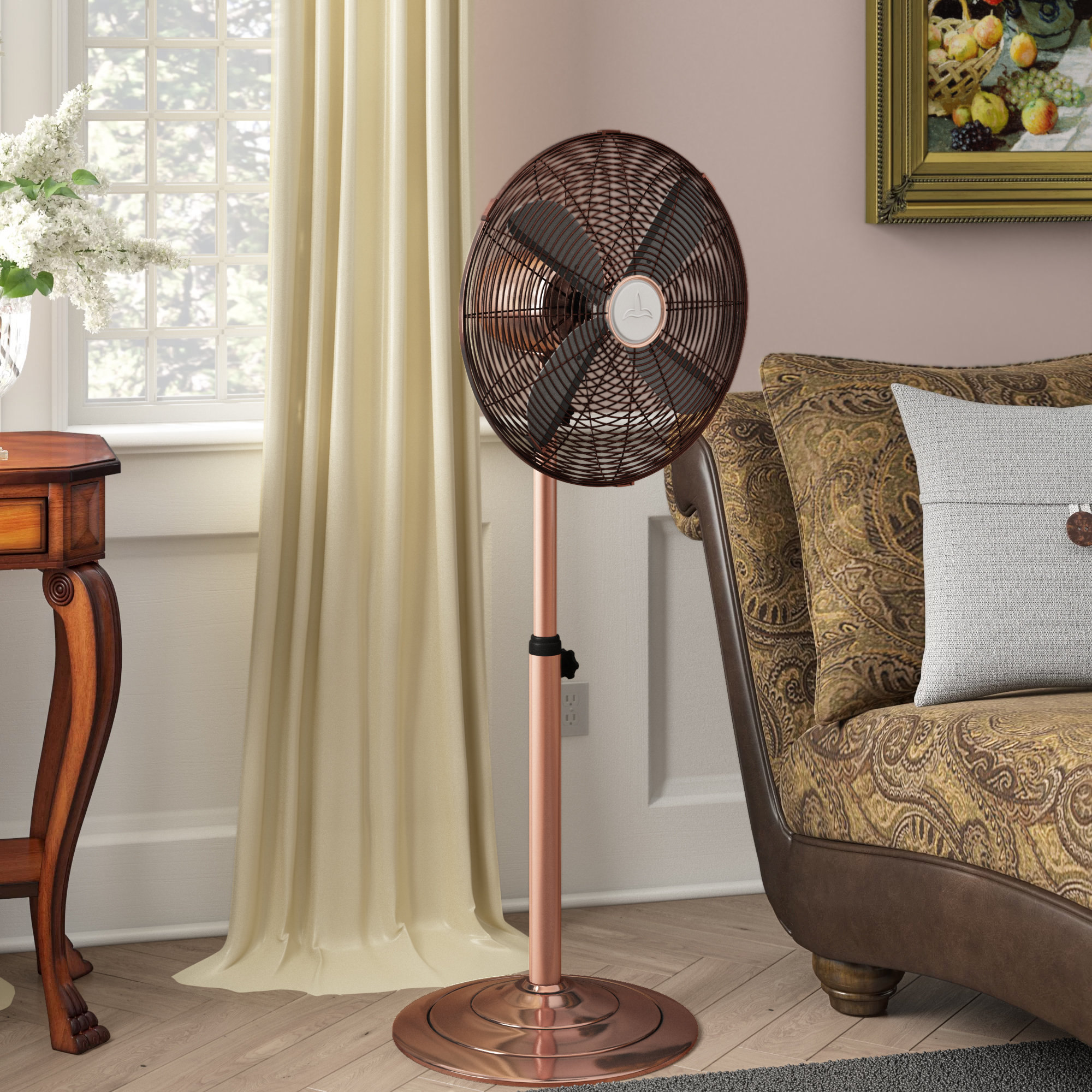 Red Barrel Studio® Creager 16 Oscillating Floor Fan u0026 Reviews | Wayfair