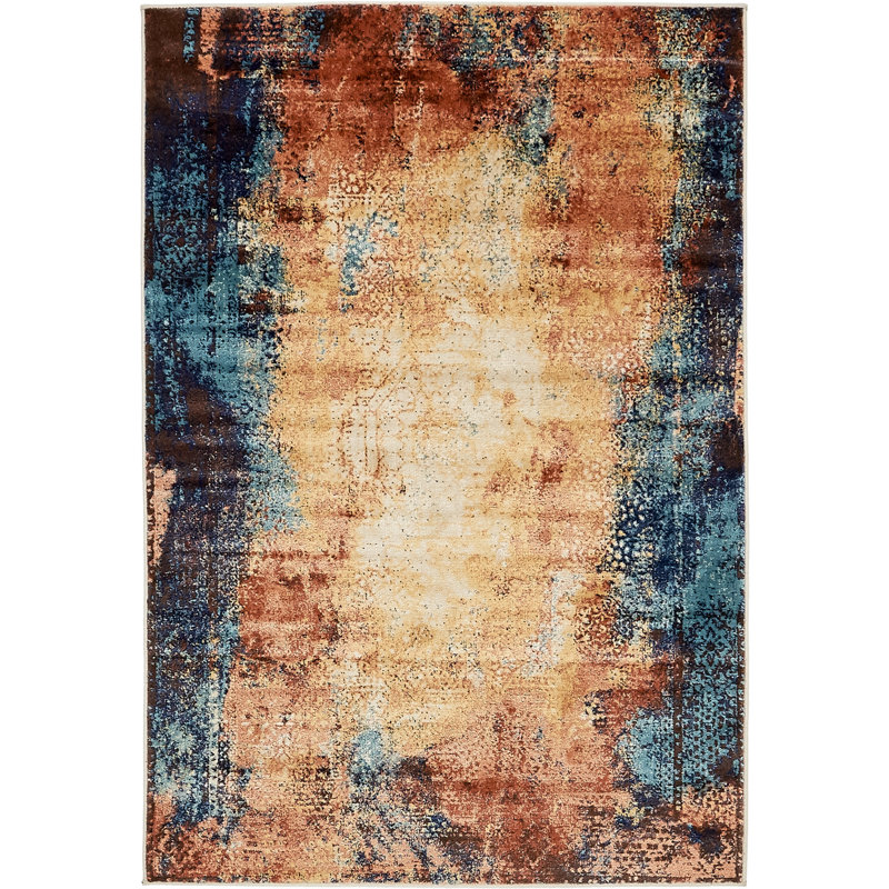 Brantlie Abstract Indoor Rug, Rectangle 4' x 6'