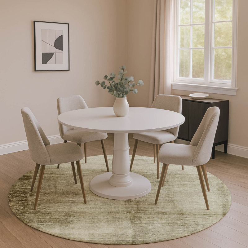 Premium Machine Washable Balch AMF1884 Modern Rug, Round 8'