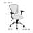 Mid-Back Mesh Swivel Task Office Chair with Chrome Base and Arms-1829379547