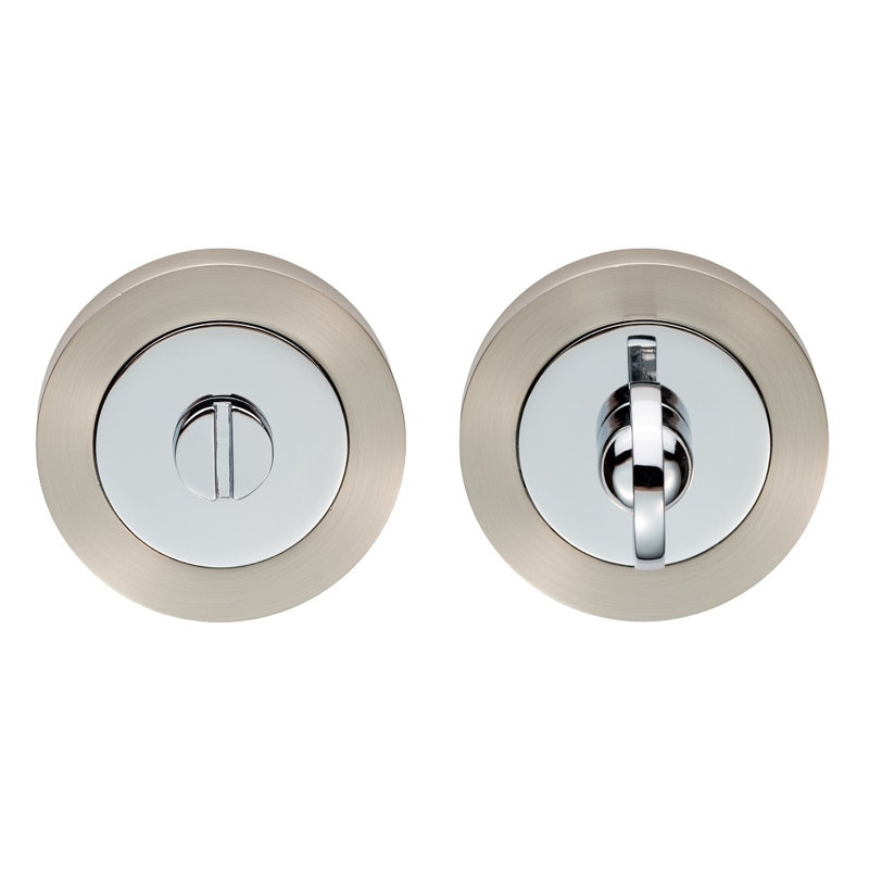Concealed Fix Rose, Polished Chrome/Satin Chrome