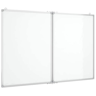 Vidaxl Magnetic Whiteboard Foldable Writing Dry Erase White Board Aluminium
