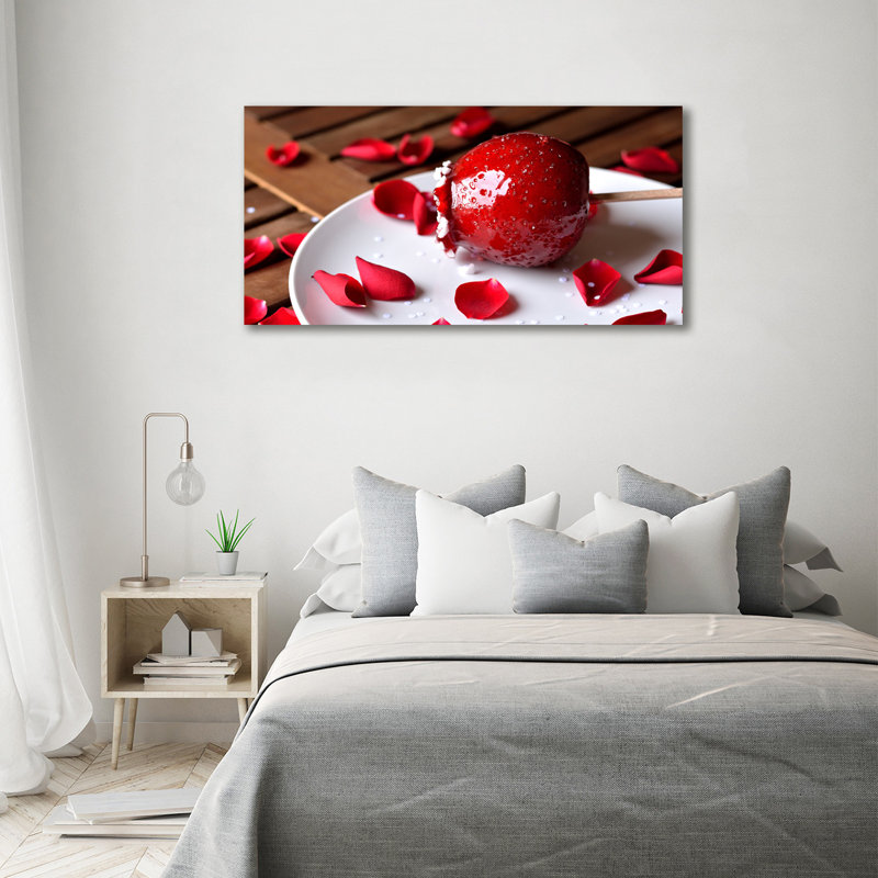 Apple On A Stick - No Frame Print on Canvas