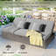 Chaise longue inclinable longue avec coussins 77,95 po