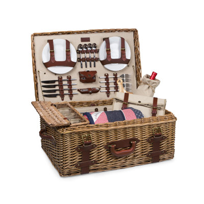 Panier de luxe Charleston avec ensemble de pique-nique de luxe