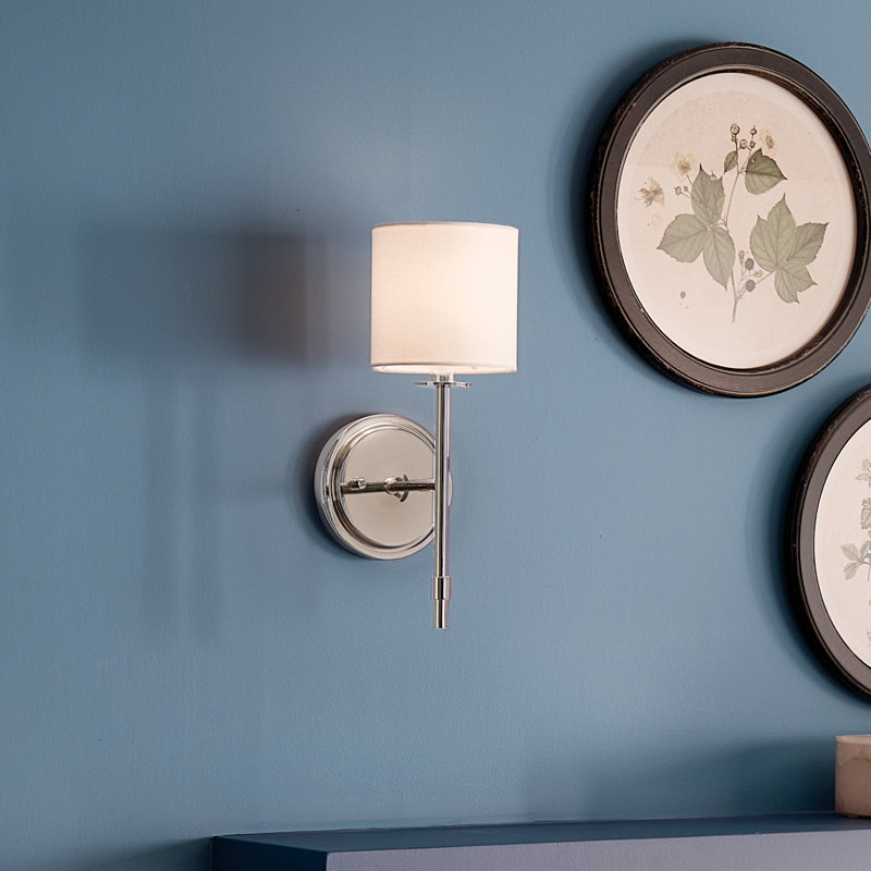 Erzin Armed Sconce, Polished Nickel