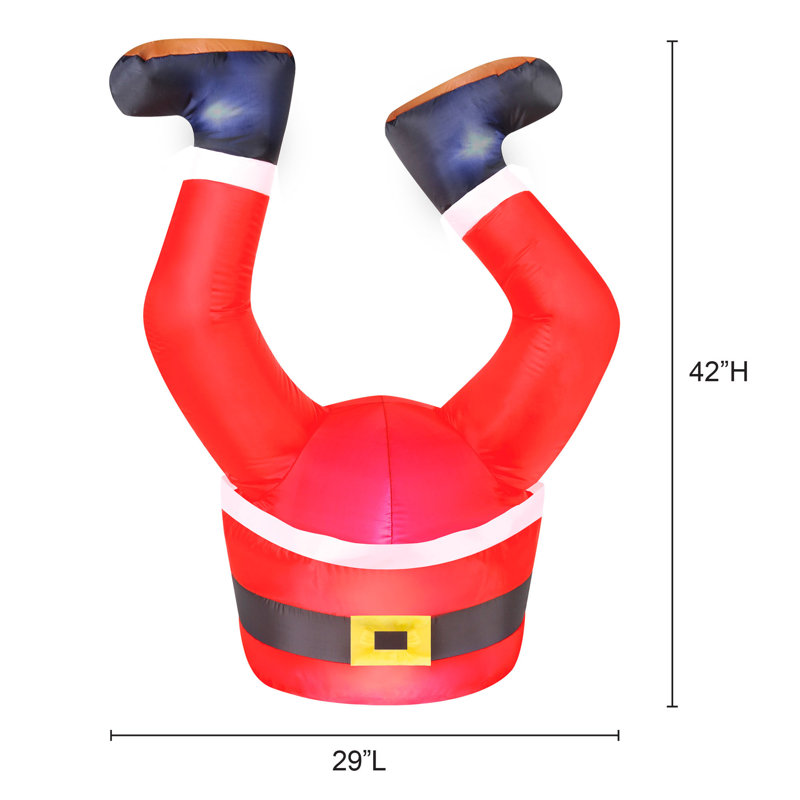 Pieds de Noël gonflables, H 42 po x l 19 po x P 29 po