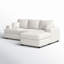 Canapé modulaire réversible l 100 po Alden avec coussins rembourrés de duvet-1698695382