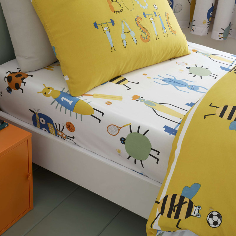 Catherine Lansfield Bugtastic Easy Care Fitted Sheet, 70 x 140 cm