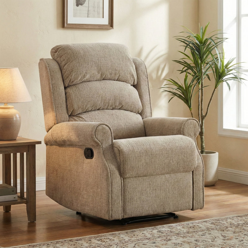 Constantino 79cm Wide Standard Recliner, Beige