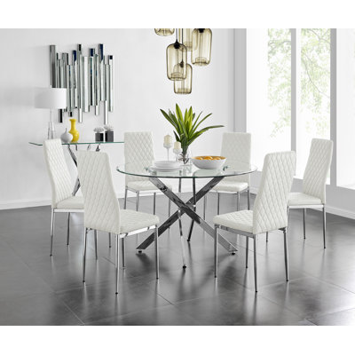 Eubanks Dining Set with 6 Chairs