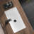 KARAMAG 24" Undermount Bathroom Sink Rectangular Deep Bowl ith Three Overflows White