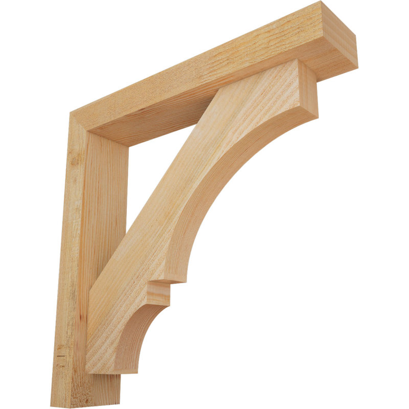 Support de bloc Balboa avec entretoise décalée, 20 po x 20 po, Sapin Douglas de l 4 po (scié brut)