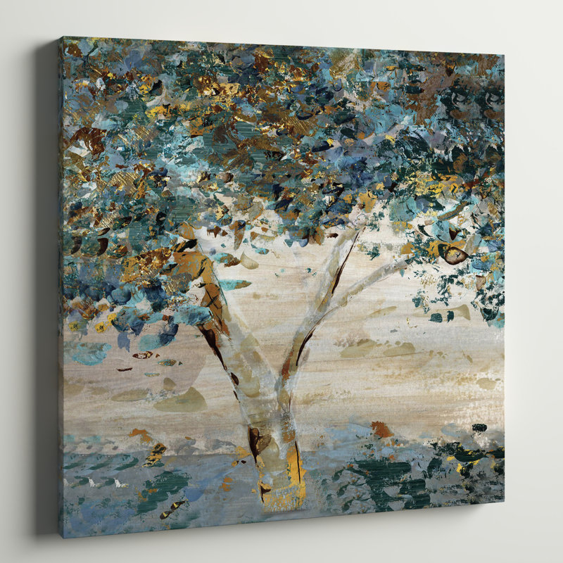 Soupçon de crépuscule - Peinture, H 40 po x l 40 po x P 1,5 po, Toile tendue