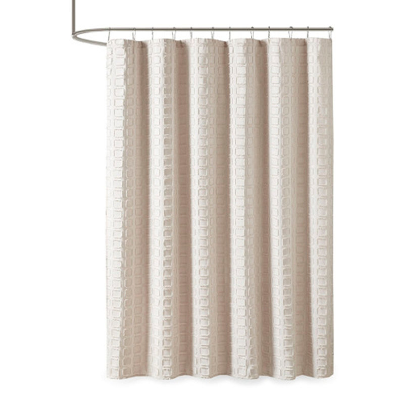 Rideau de douche uni tissé