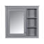 Armoire à pharmacie à miroir murale l 30 po H 28 po-1825603382