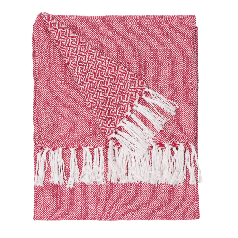 Dessa Machine Woven Throw Blanket, Pink