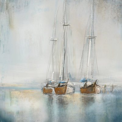 «Blue Sailing I on Canvas» par Rick Novak, reproduction