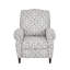 Fauteuil inclinable manuel avec accoudoirs roulés Kirby Grey-54645470