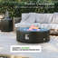  Foyer de table rond 42 po au gaz en fer Cover Comprend un couvercle de réservoir-216894132