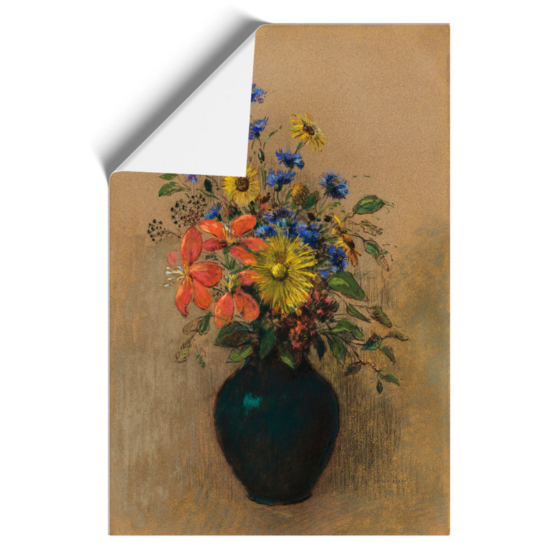Vase Of Flowers Vol.2 by Odilon Redon - No Frame Painting, 59cm H x 42cm W x 0.1cm D