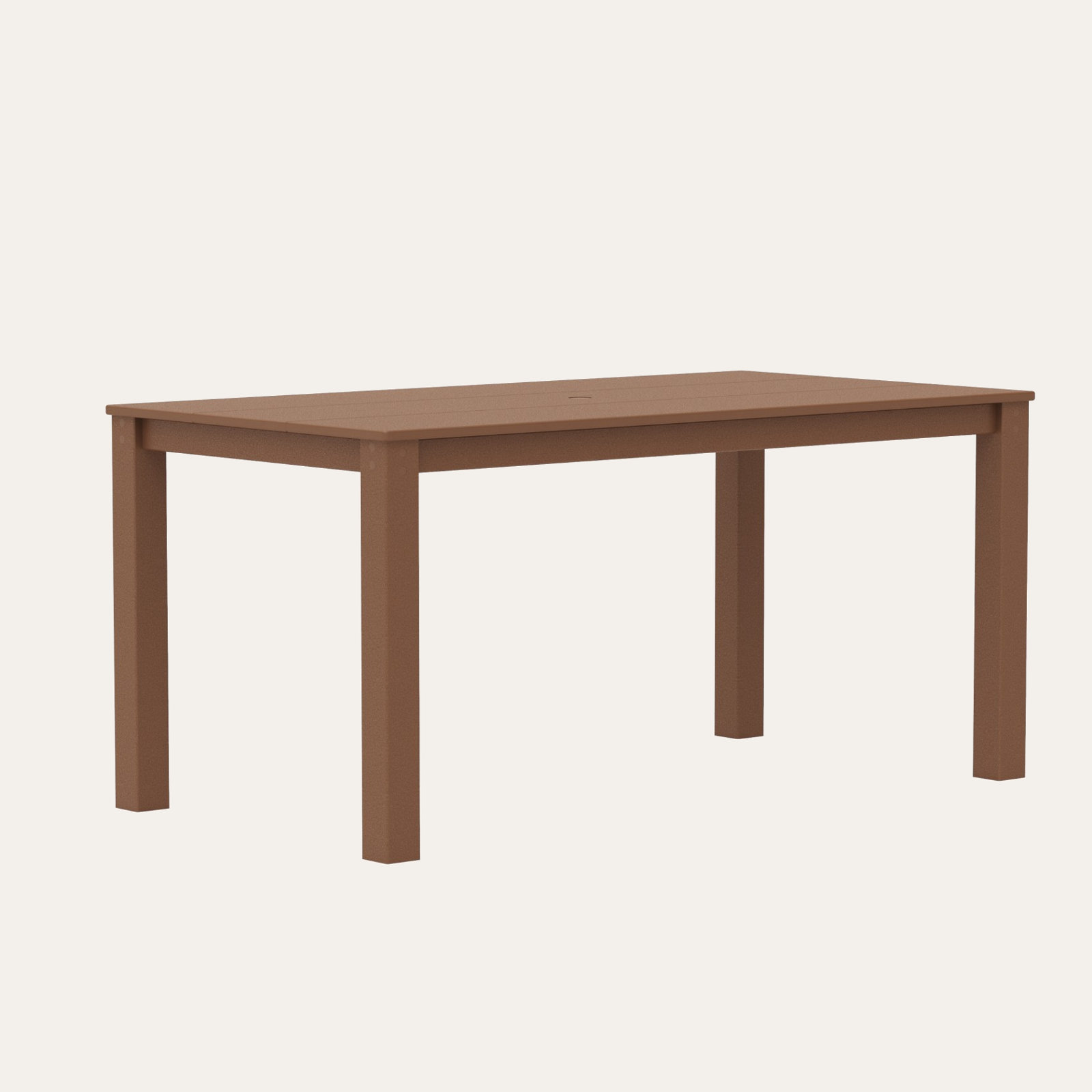POLYWOOD® Studio 34" Patio Dining Table, Teak