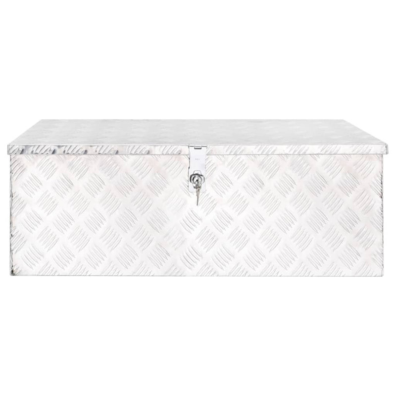 Rebrilliant Decorative Bin, Silver, 33.5cm H x 90cm W x 47cm D