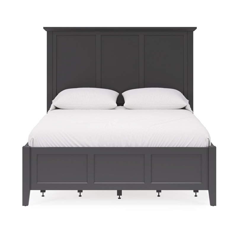 Renee Storage Platform Bed, King, Raven Black