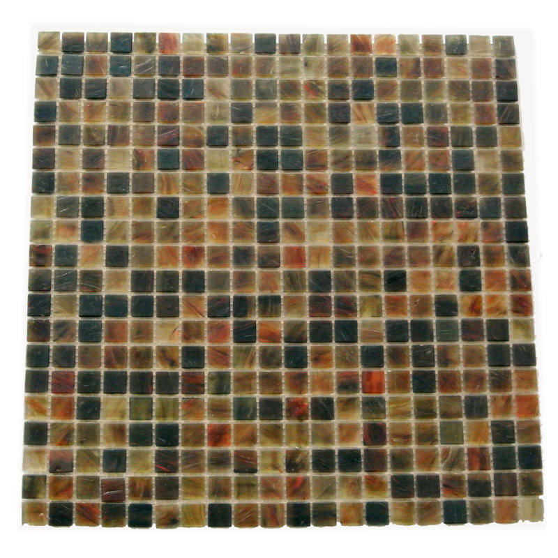 Carreau de mosaïque pour mur et plancher 0,5 po x 0,5 po Amber, Cappuccino