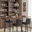 Table de bar à hauteur de comptoir industrielle, table de pub en bois massif de 62,99 pouces pour la salle à manger, cuisine