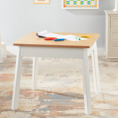 Wooden Square Table (White)