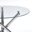 Table de salle à manger ronde avec pieds en métal et verre trempé, table de cuisine moderne pour le salon-1261511689-1263456948
