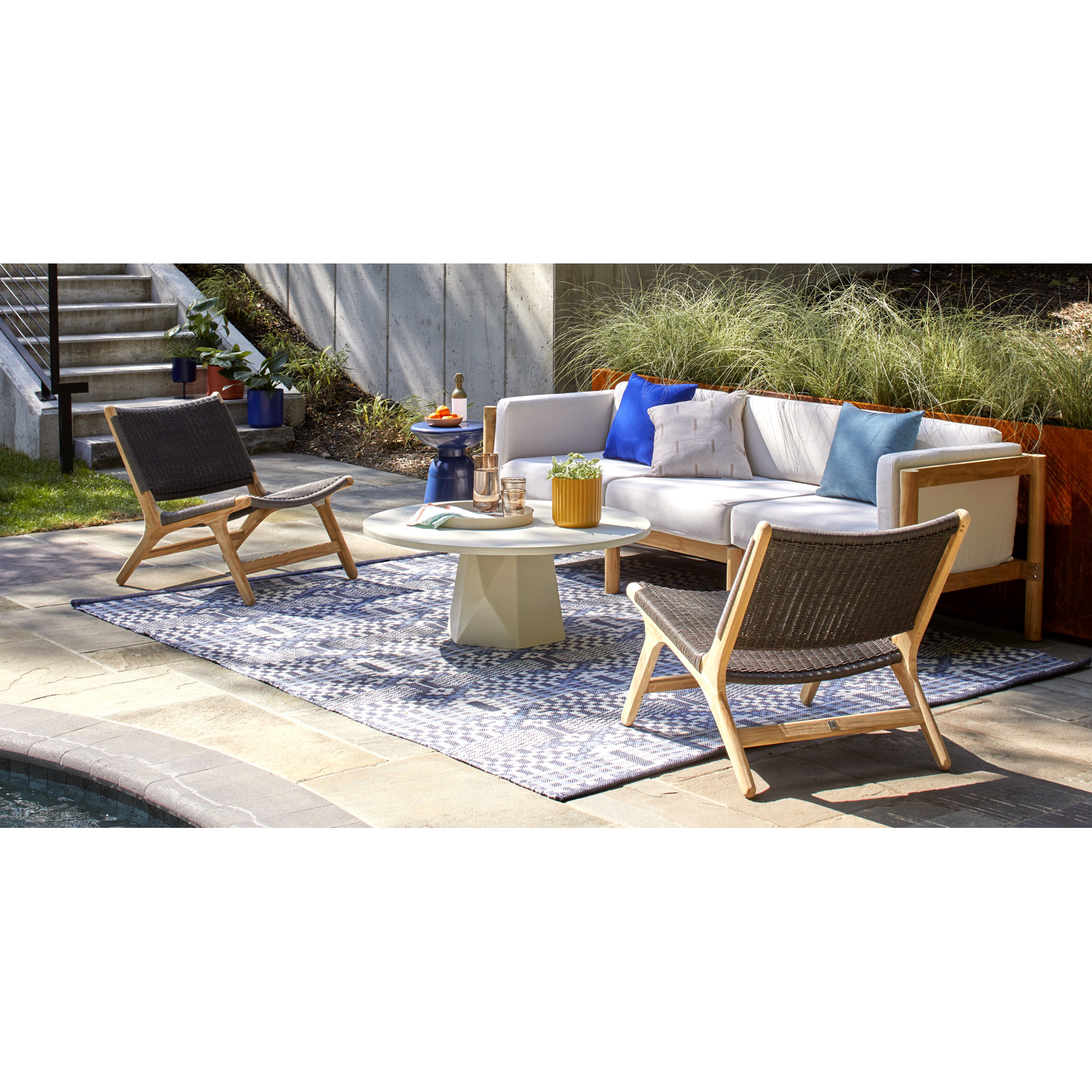 Haven 93" Sunbrella® Patio Sofa, Sunbrella Canvas