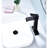 Single Handle Waterfall Bathroom Sink Faucet Pop - Up Drain For Sinks Without Overflow Stainless Steel Matte Black Corrosion Stable Water Flow Spout No