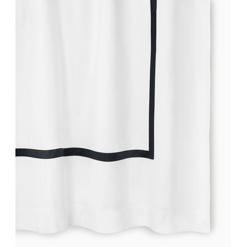 Estate Shower Curtain, White/Black